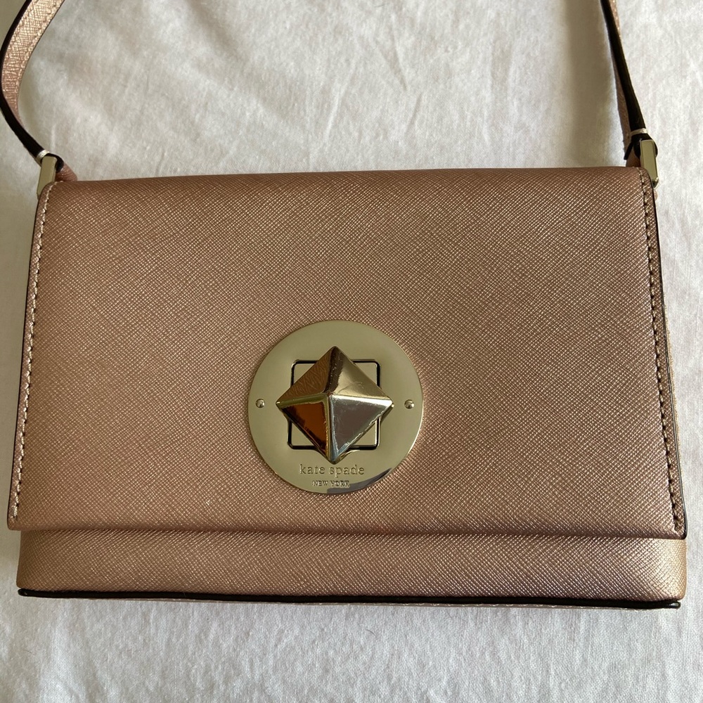 Rose gold Kate spade crossbody